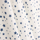 Star Print Cotton Percale with White Background - Ribes y Casals