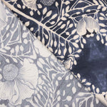 Turquoise Geometric Print Polyester Satin - Ribes y Casals