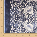 Turquoise Geometric Print Polyester Satin - Ribes y Casals