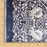 Turquoise Geometric Print Polyester Satin - Ribes y Casals