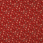 Christmas Poplin Stars Red - Ribes y Casals