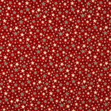 Christmas Poplin Stars Red - Ribes y Casals
