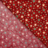 Christmas Poplin Stars Red - Ribes y Casals