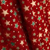 Christmas Poplin Stars Red - Ribes y Casals