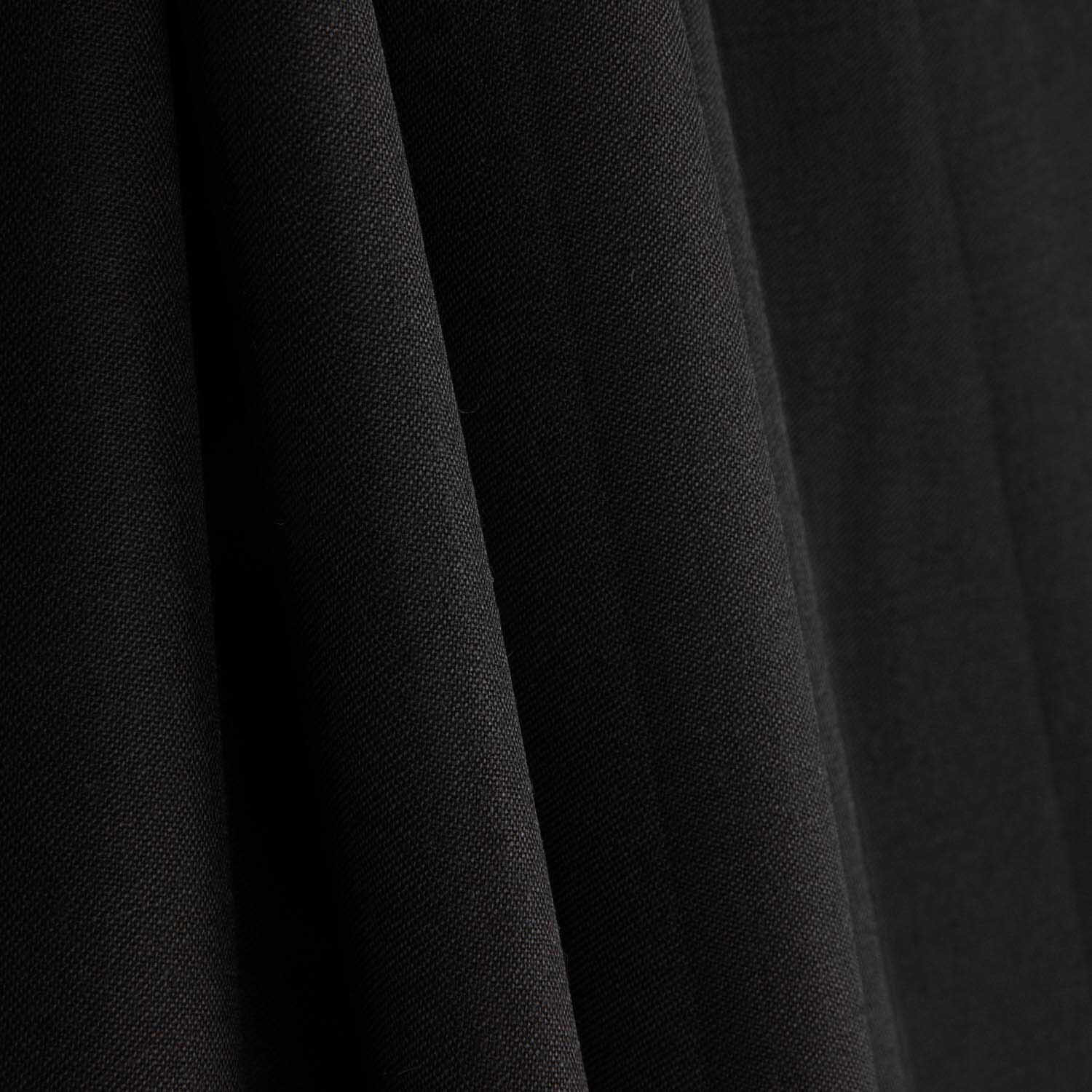 Imperial Black Cool Wool Twill - Ribes y Casals