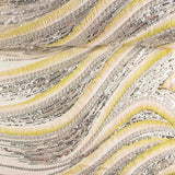 White Tulle Rhinestones with Yellow Gradient Pleats - Ribes y Casals