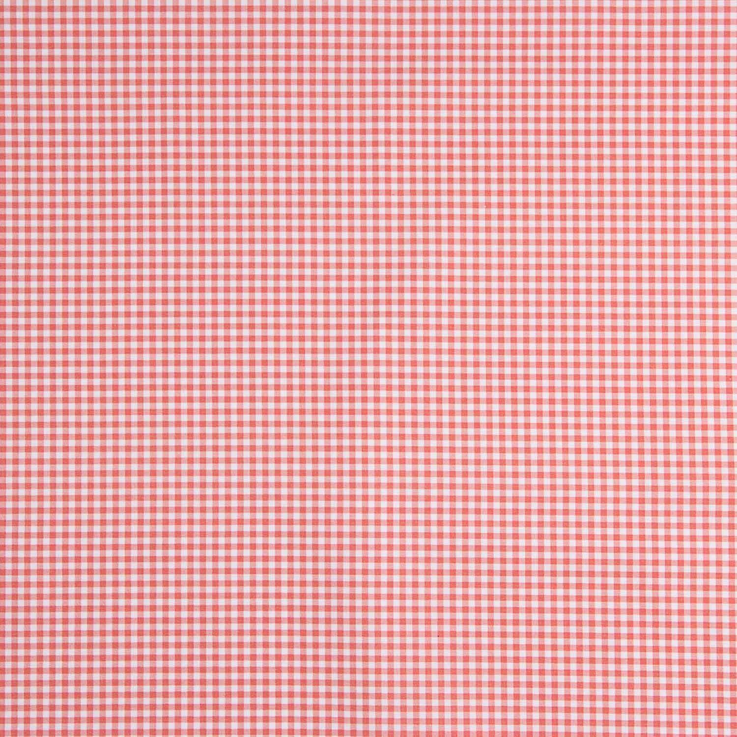 Mini red check printed percale - Ribes y Casals