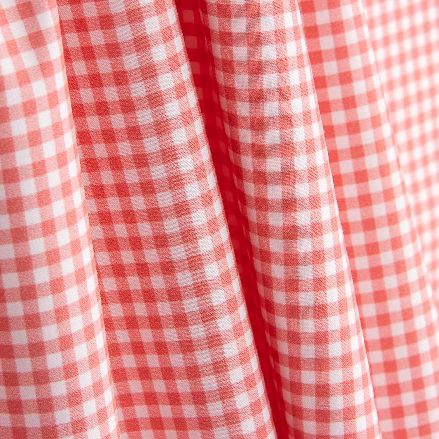 Mini red check printed percale - Ribes y Casals