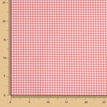 Mini red check printed percale - Ribes y Casals