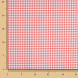 Mini red check printed percale - Ribes y Casals
