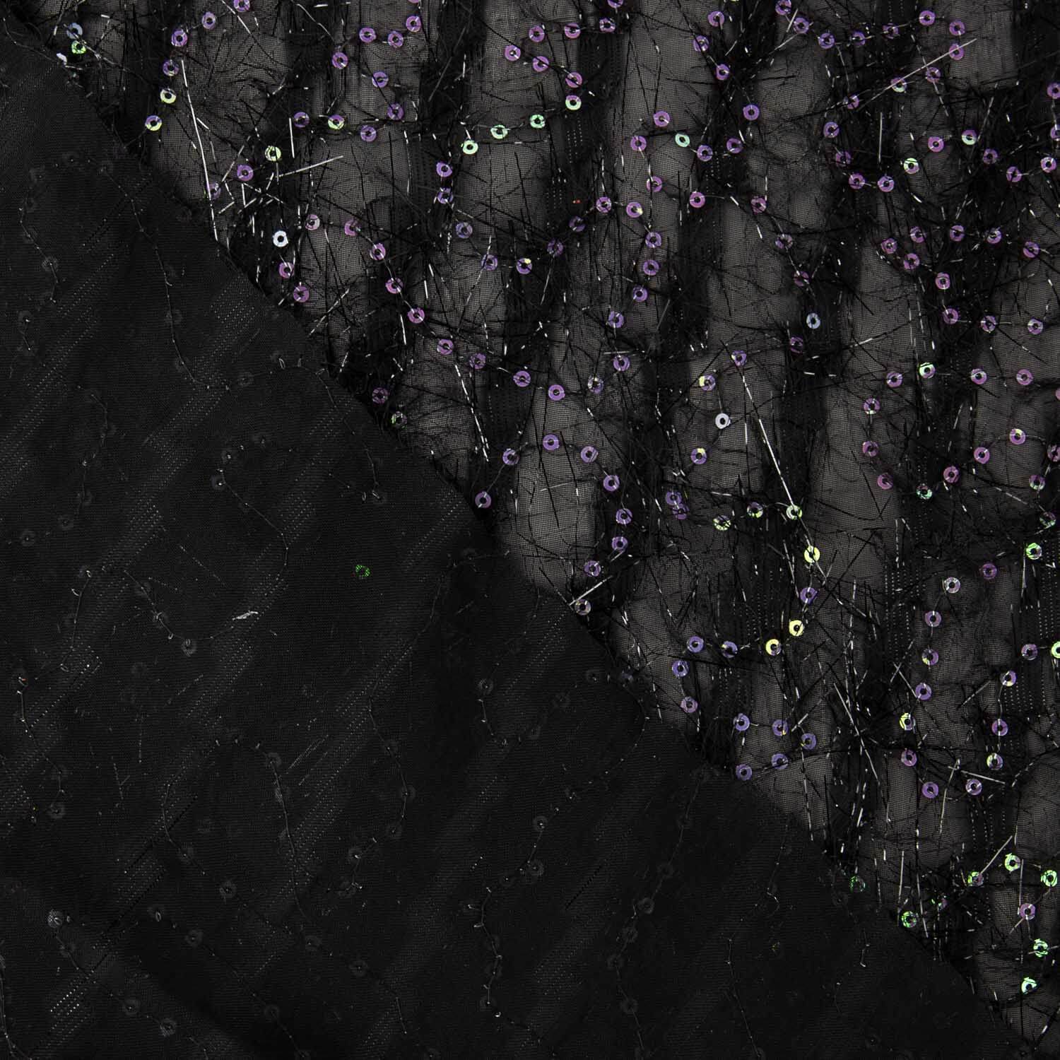 Fantasy Gauze Sequin Noir Hair - Ribes y Casals