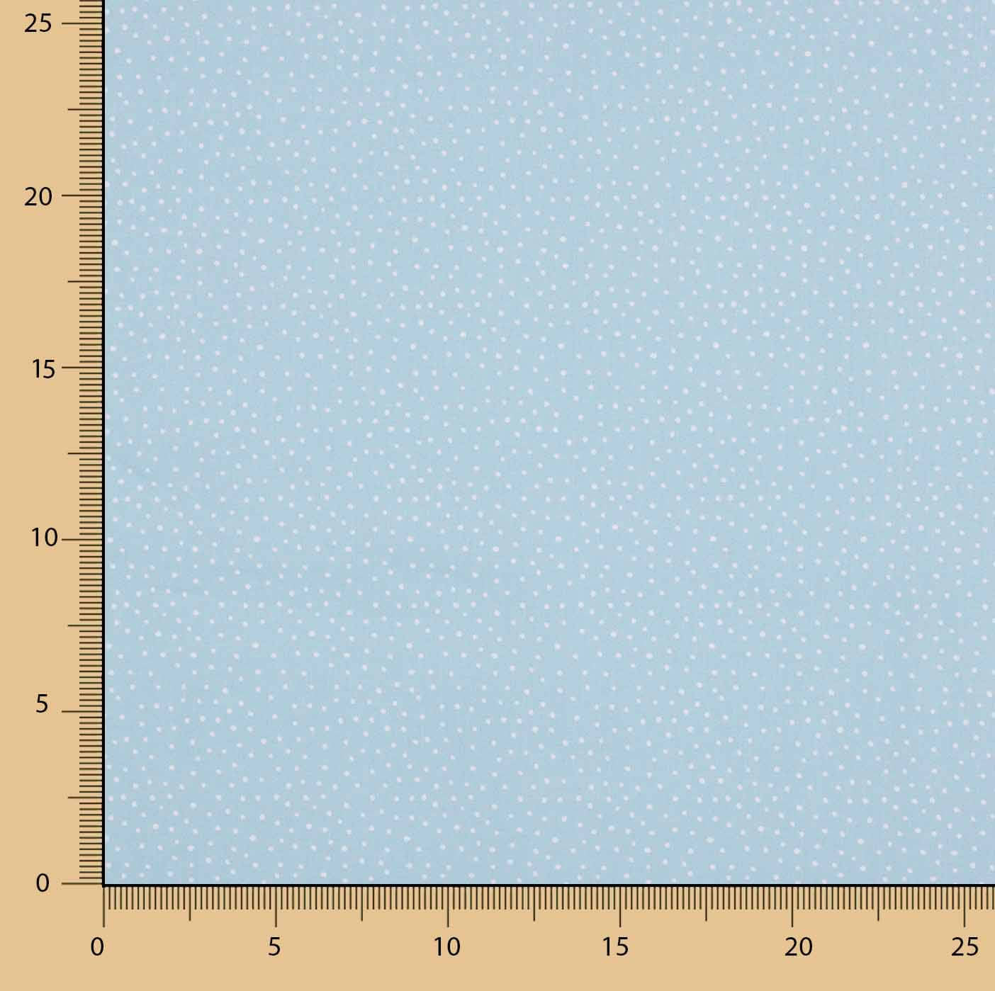 White and Blue Polka Dot Printed Calico - Ribes y Casals