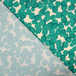 Emerald Leaf Print Polyester Satin - Ribes y Casals