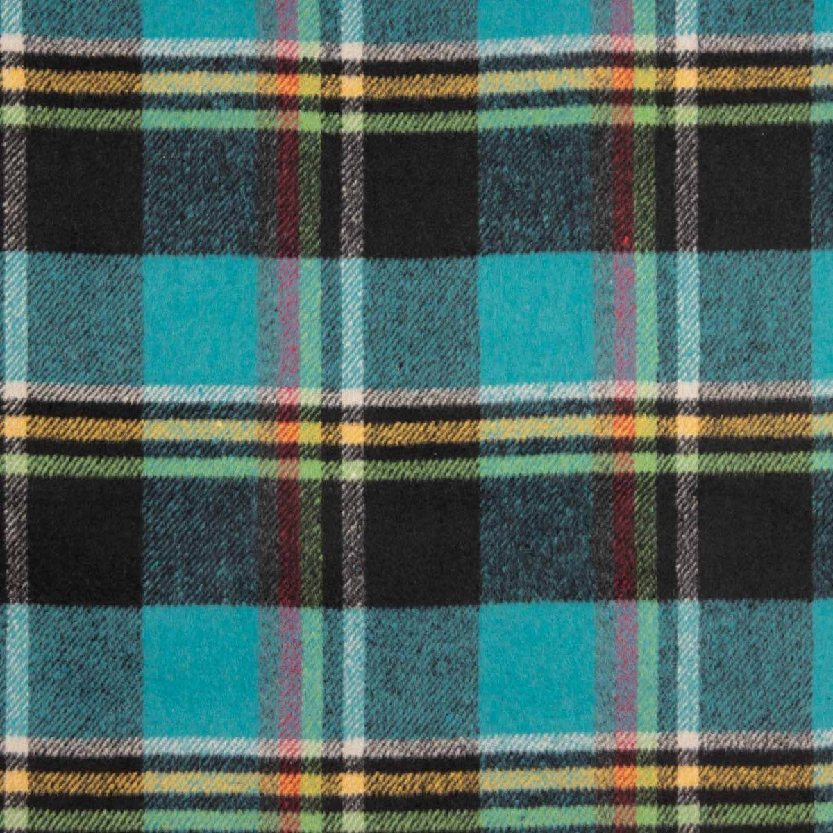 Turquoise, Black and Mustard Checked Mouflon - Ribes y Casals