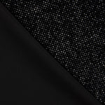 Black Glitter Stretch Velvet - Ribes y Casals