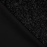 Black Glitter Stretch Velvet - Ribes y Casals