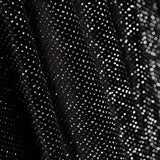 Black Glitter Stretch Velvet - Ribes y Casals