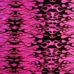 Fuchsia Trash Flocked Lycra - Ribes y Casals