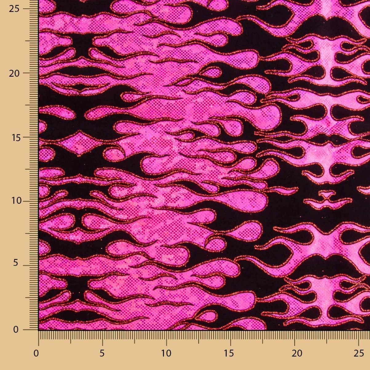 Fuchsia Trash Flocked Lycra - Ribes y Casals