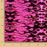 Fuchsia Trash Flocked Lycra - Ribes y Casals