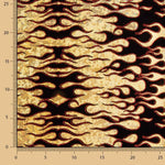 Retal Lycra Flocada Trash Dorado 105x140 cm - Ribes y Casals