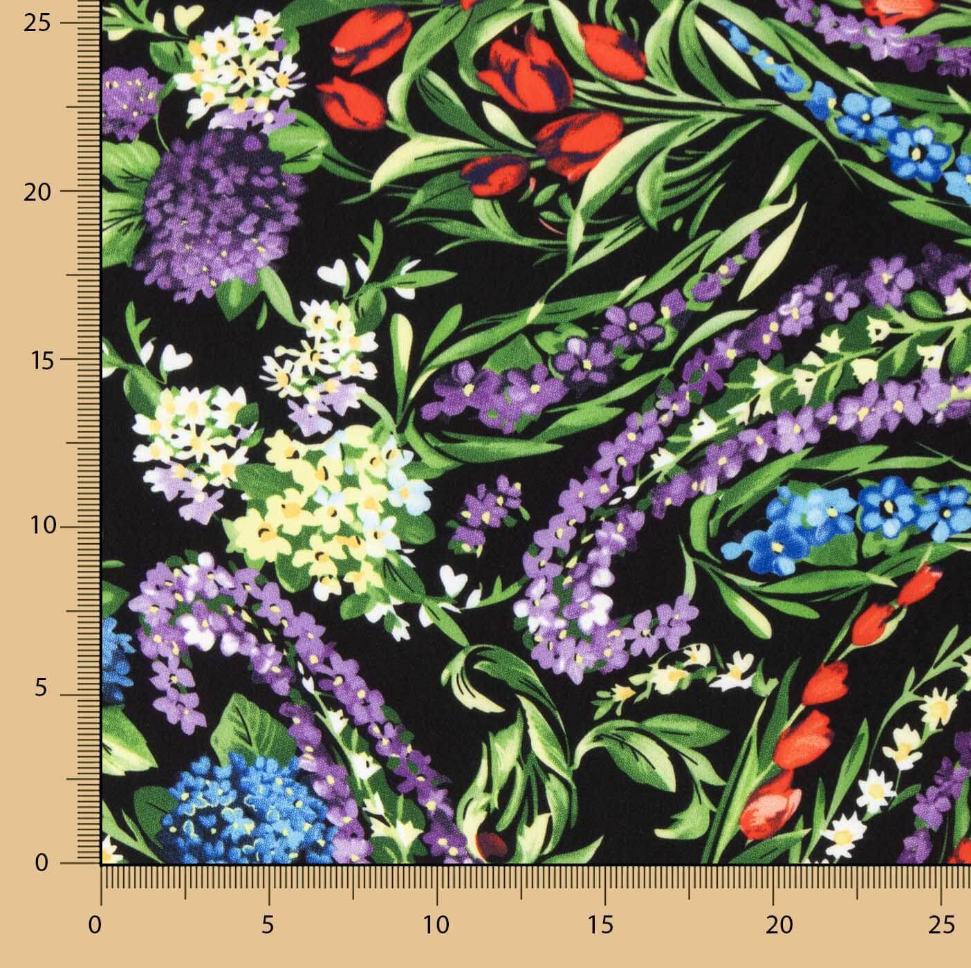 Koshibo Black Thousand Flowers Print - Ribes y Casals