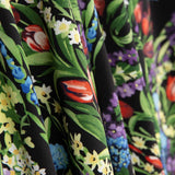 Koshibo Black Thousand Flowers Print - Ribes y Casals