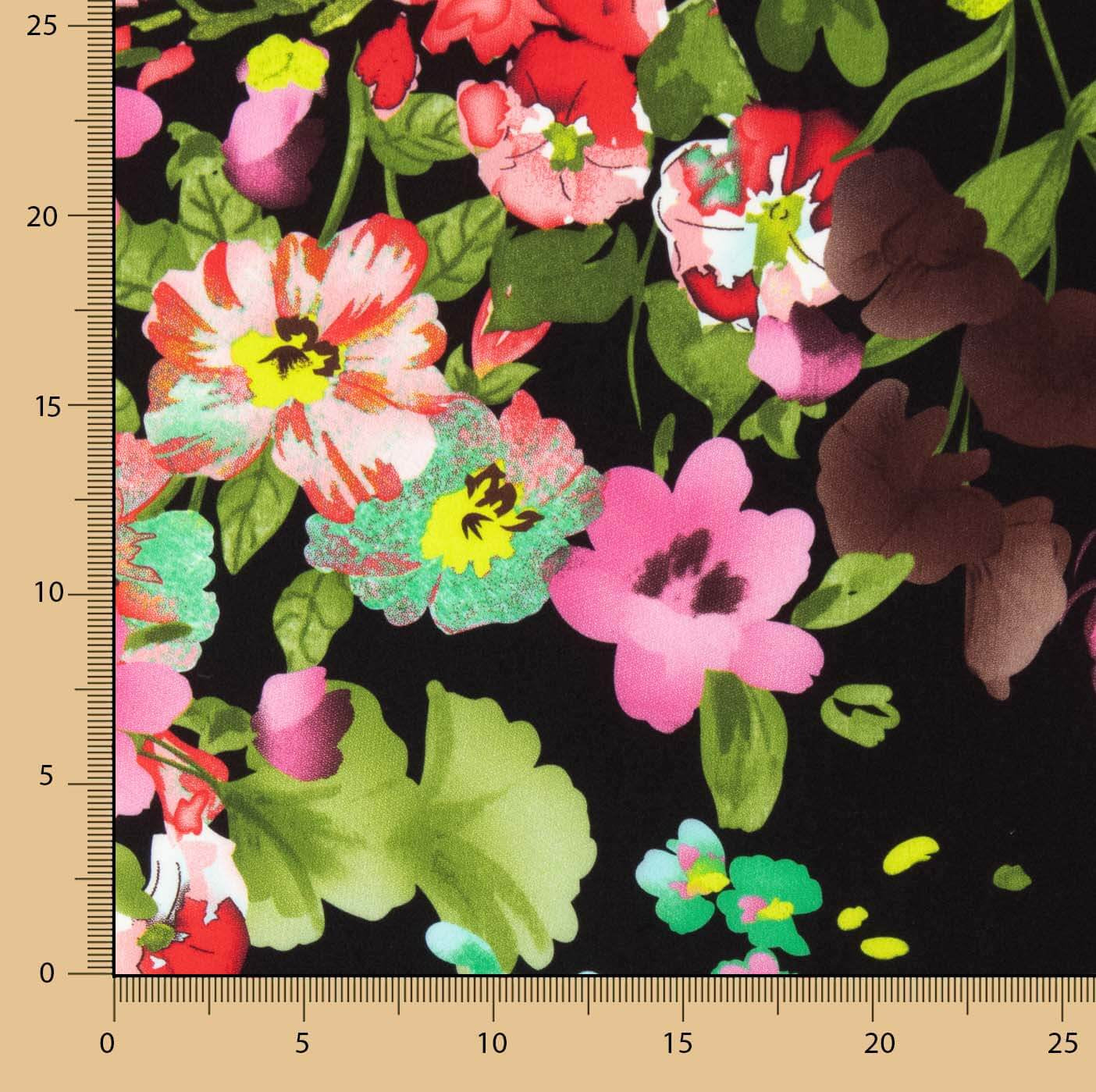 Koshibo Black Floral Print - Ribes y Casals