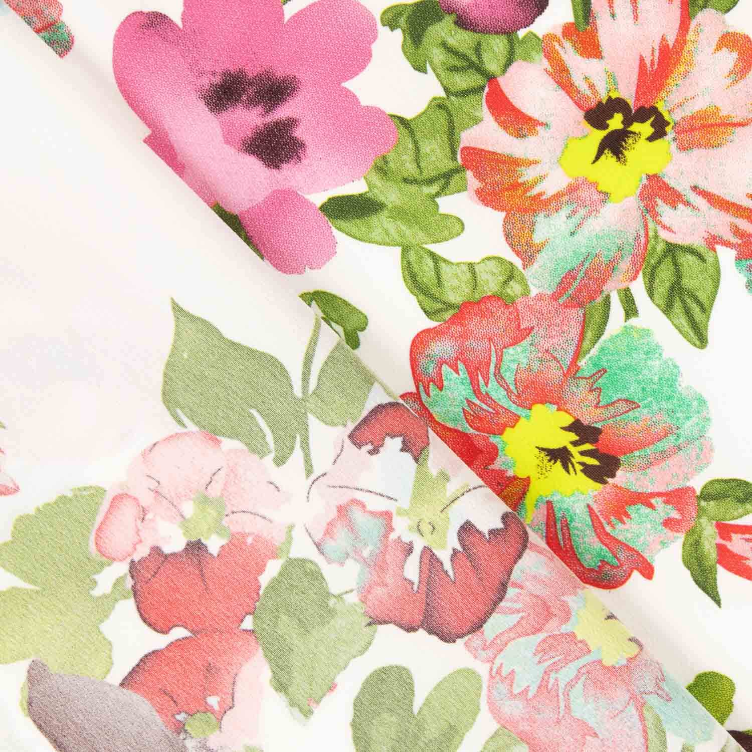 Koshibo Ecru Floral Print - Ribes y Casals
