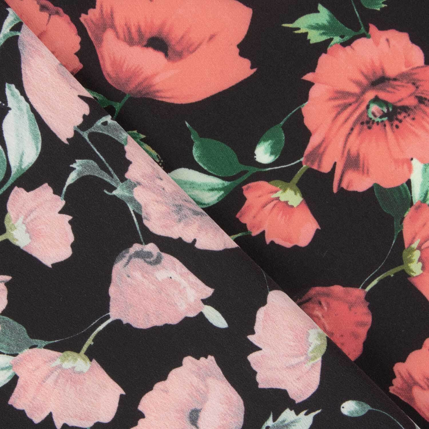 Koshibo Black Poppy Print - Ribes y Casals