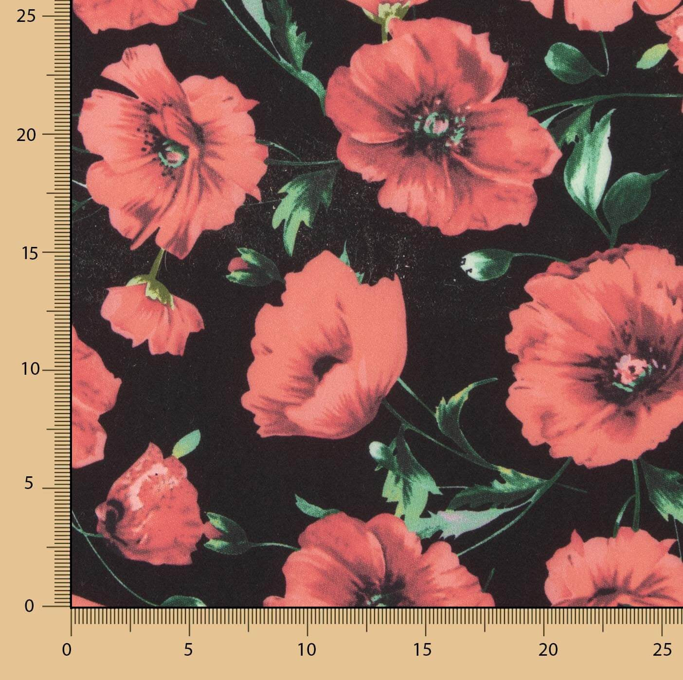 Koshibo Black Poppy Print - Ribes y Casals