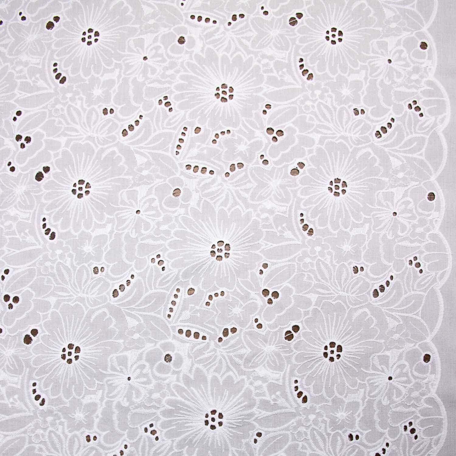 Swiss Embroidery Maxi Flower Natural White - Ribes y Casals