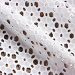 Natural White Swiss Embroidery Daisy - Ribes y Casals