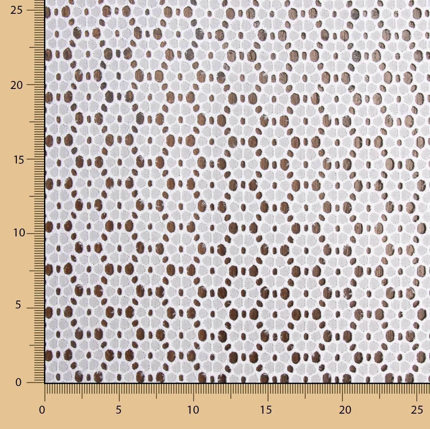 Natural White Swiss Embroidery Daisy - Ribes y Casals