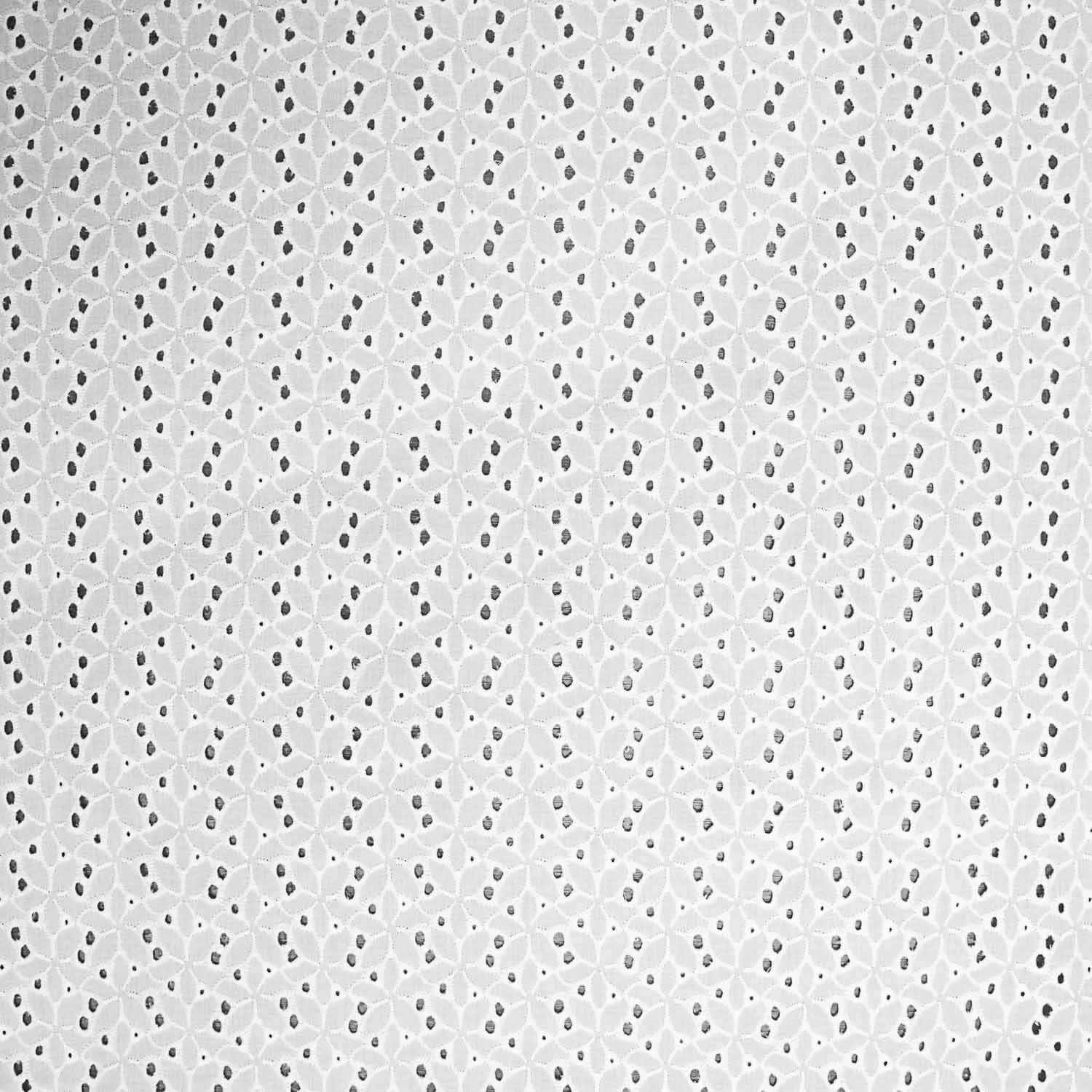 Swiss Embroidery Flower Forest White Natural - Ribes y Casals