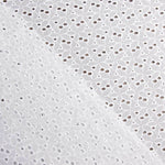 Swiss Embroidery Flower Forest White Natural - Ribes y Casals