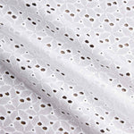 Swiss Embroidery Flower Forest White Natural - Ribes y Casals