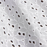 Swiss Embroidery Flower Forest White Natural - Ribes y Casals