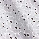 Swiss Embroidery Flower Forest White Natural - Ribes y Casals