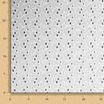 Swiss Embroidery Flower Forest White Natural - Ribes y Casals