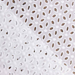 Swiss Embroidery Flower Petal Natural White - Ribes y Casals
