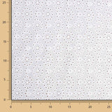 Swiss Embroidery Flower Mandala Natural White - Ribes y Casals