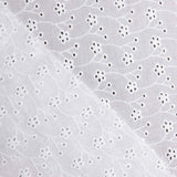 Swiss Embroidery Natural White Clover Flower - Ribes y Casals