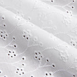 Swiss Embroidery Natural White Clover Flower - Ribes y Casals