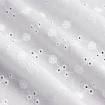 Swiss Embroidery Liberty Flower Natural White - Ribes y Casals