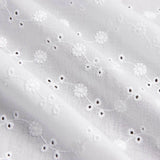 Swiss Embroidery Liberty Flower Natural White - Ribes y Casals