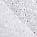 Swiss Embroidery Flower Field Natural White - Ribes y Casals