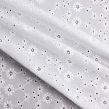 Swiss Embroidery Flower Field Natural White - Ribes y Casals