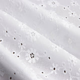 Swiss Embroidery Flower Field Natural White - Ribes y Casals