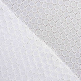 Natural White Geometric Swiss Embroidery - Ribes y Casals